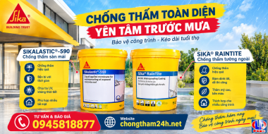 Bộ Đôi Chống Thấm Sika® RainTite & Sikalastic®-590 - Giải Pháp Chống Thấm Toàn Diện Mùa Mưa