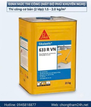 Định Mức Sikalastic®-633 R VN: Hướng Dẫn Tính Vật Tư Chính Xác Cho Dự Án
