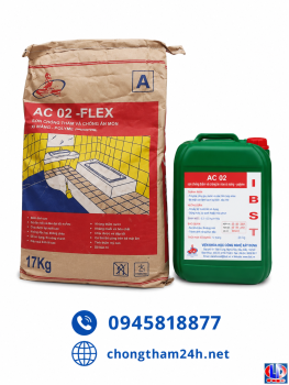 AC 02 FLEX: Hợp Chất Chống Thấm Đàn Hồi Gốc Xi Măng - Polyme 2 Thành Phần