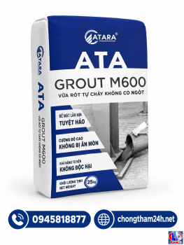 Vữa Rót Không Co Ngót ATA Grout M600 (Bao 25kg) 