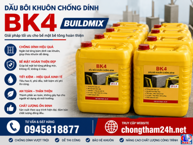 Dầu Bôi Khuôn Chống Dính BK4 (Buildmix) - Can 25 Lít Chính Hãng