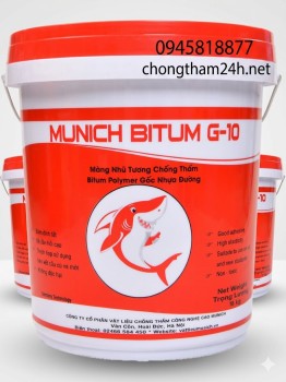 Munich BITUM G-10: Nhũ Tương Chống Thấm Đàn Hồi Cao Gốc Bitum Cải Tiến Polyme