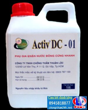 Activ-DC01- Phụ gia chặn nước đông cứng nhanh