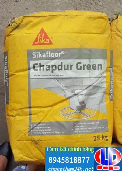 chat phu san sika floor chapdur green 25kg bao