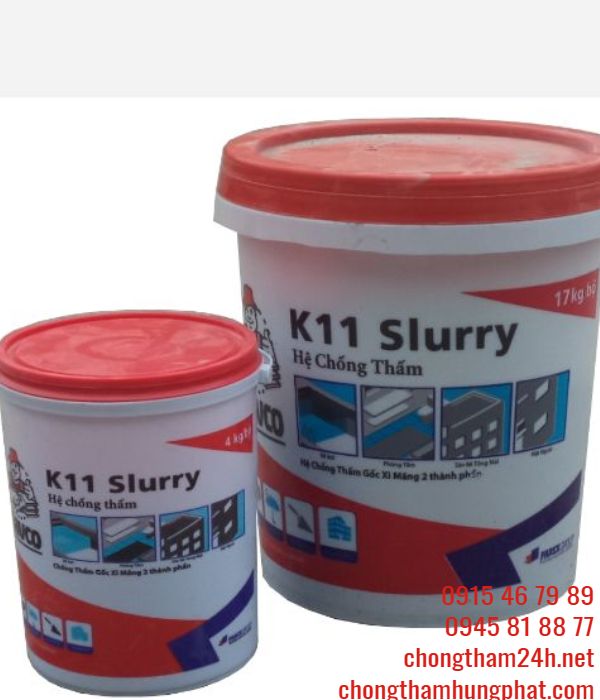 Davco K11 Slurry-Singapore- Chống thấm 2 thành phần gốc xi măng dạng màng cứng thẩm thấu bê tông