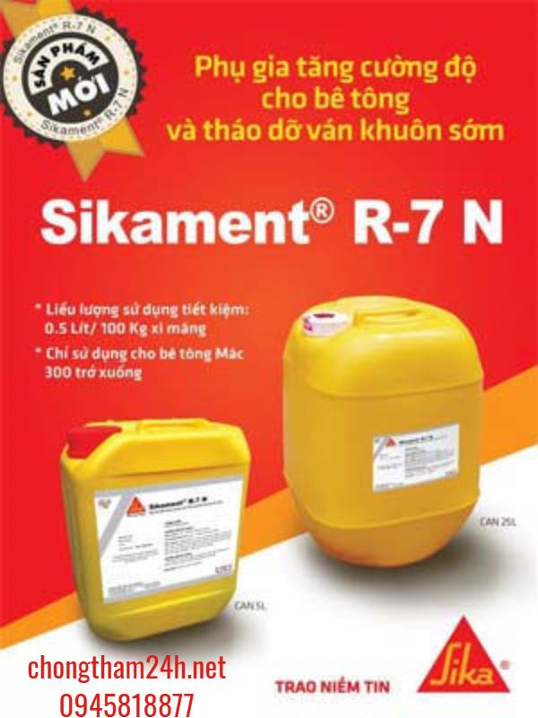 SIKAMENT R7-N là phụ gia bê tông